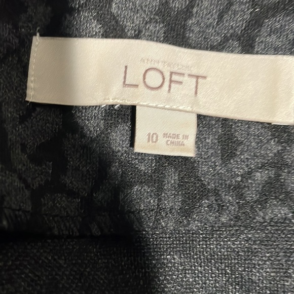 LOFT subtle cheetah print wool-like dress. So soft! - Picture 11 of 12